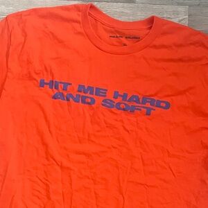 Authentic Billie Eilish Crew T-shirt (XL) and Guitar Pic (sold together)